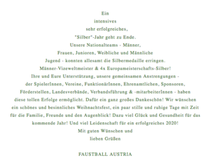 Weihnachts- und Neujahrswünsche